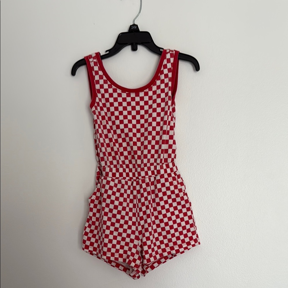 Baby GAP Red Checkered Kids Romper